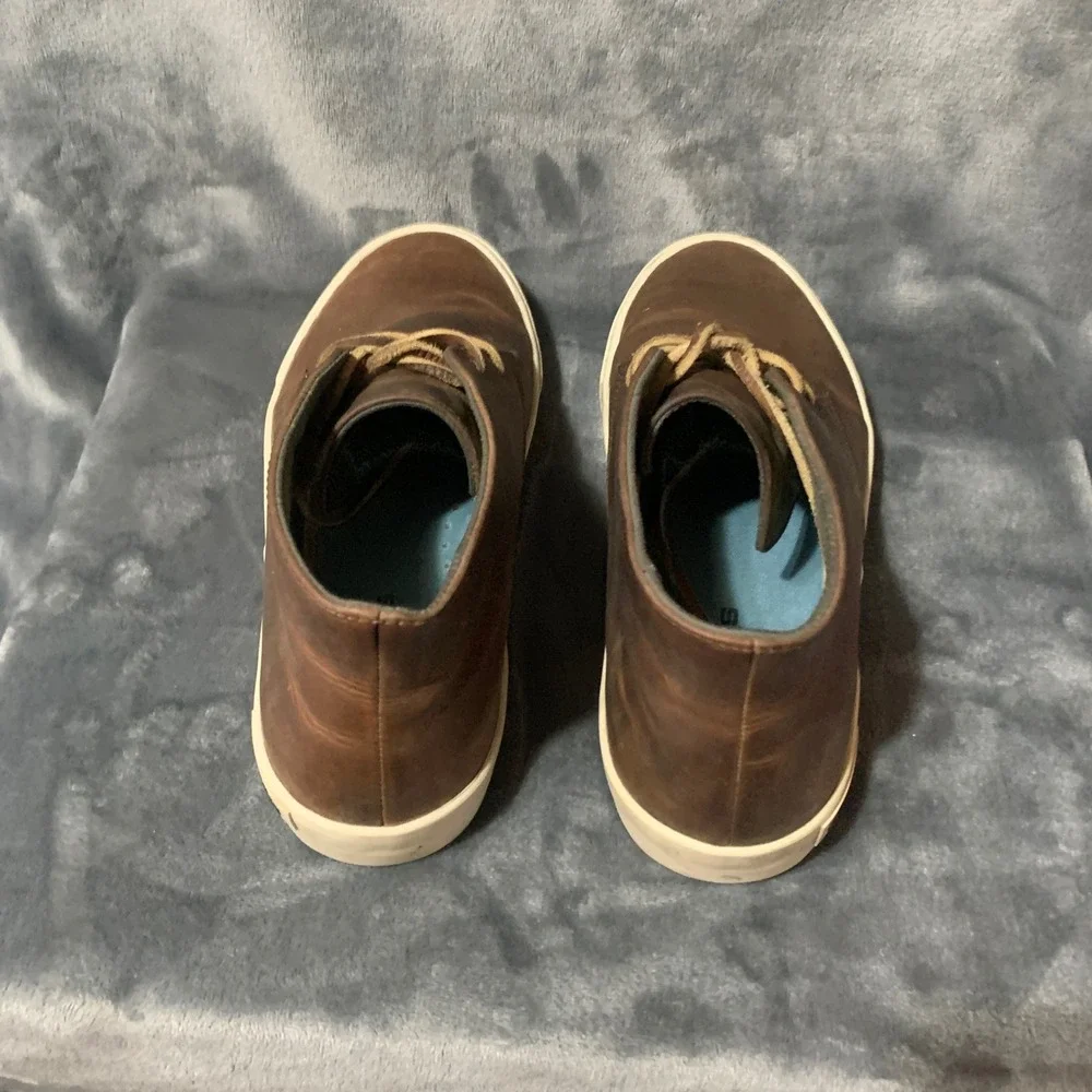 SeaVees Maslon Desert Boot Brown Rugged Oiled Leather Chukka Sneaker Mens 10.5